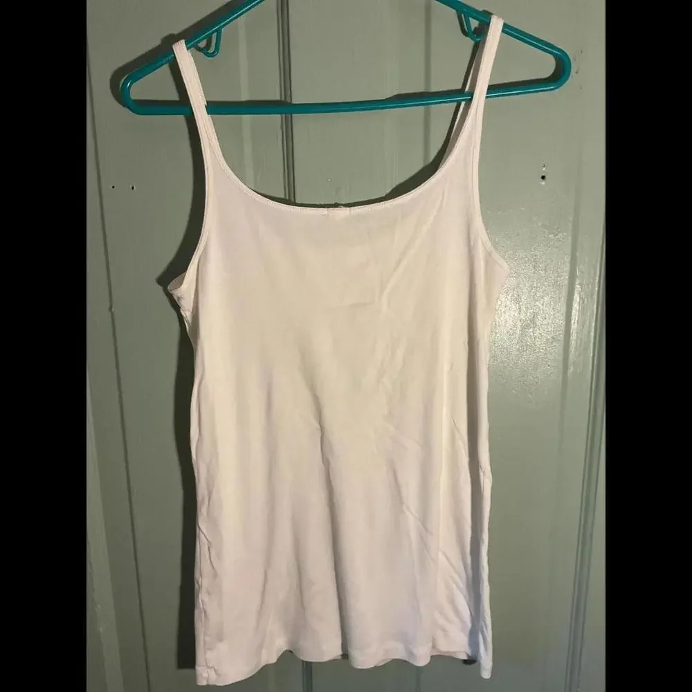 J. Crew Sleeveless Tank Cream With Silk Leaf Detail Size Large